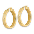 14K Polished Hoop Earrings