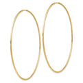 14k Polished Endless Tube Hoop Earrings