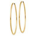 14k 1.5mm Polished Round Endless Hoop Earrings