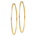 14k 1.5mm Polished Round Endless Hoop Earrings