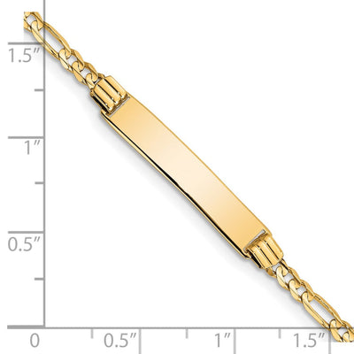 14k Children's Figaro Link ID Bracelet