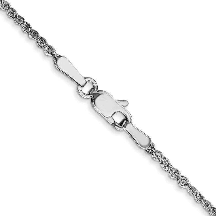 14K White Gold 20 inch 1.7mm Ropa with Lobster Clasp Chain