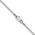 14K White Gold 20 inch .9mm Box with Lobster Clasp Chain