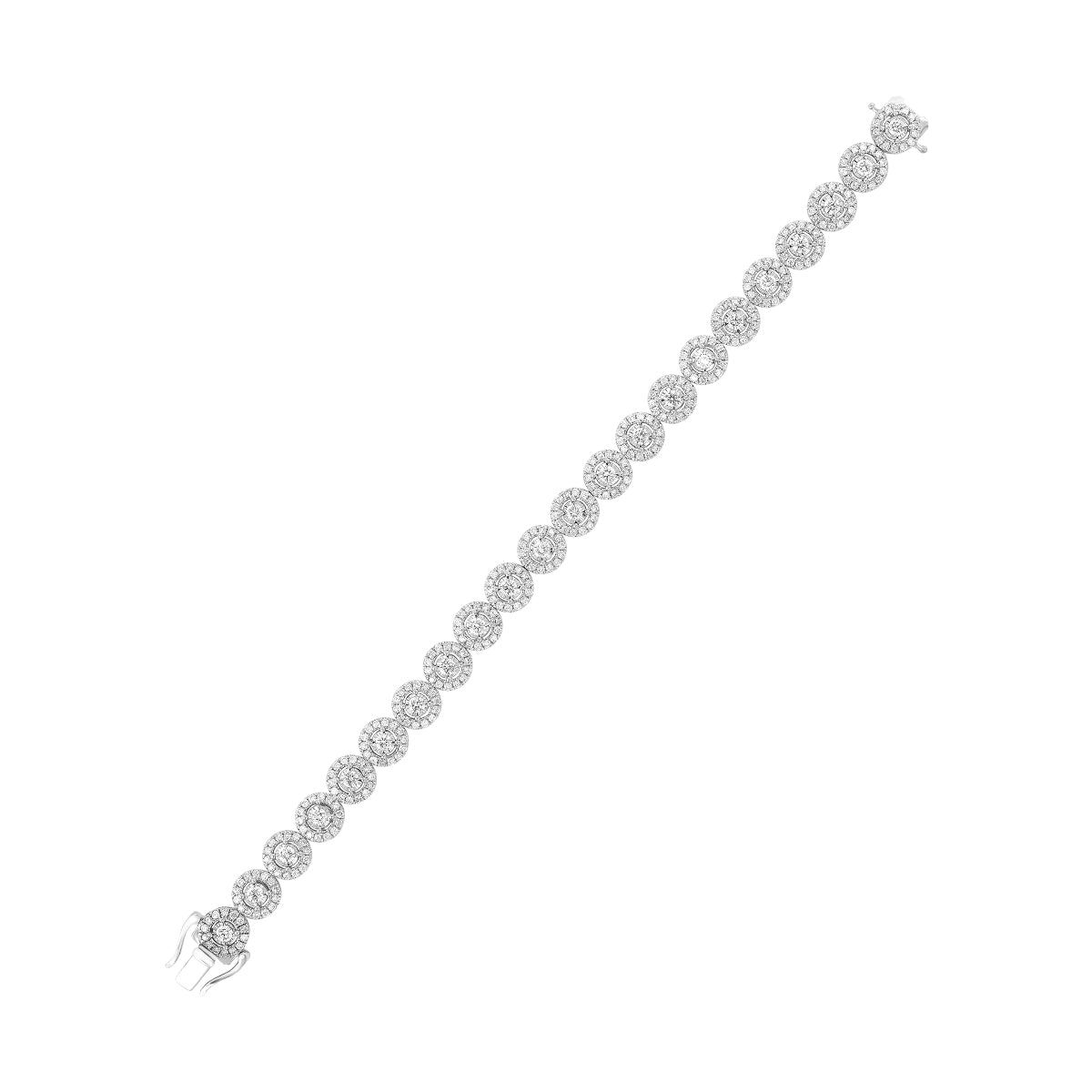 14Kt White Gold Diamond 2Ctw Bracelet