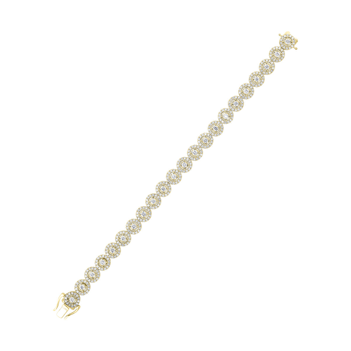 14Kt Yellow Gold Diamond 2Ctw Bracelet