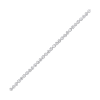 14Kt White Gold Diamond 5Ctw Bracelet