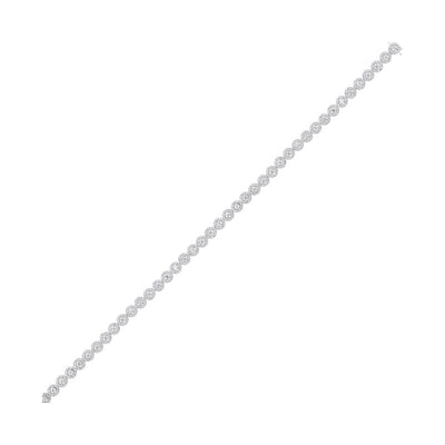 14Kt White Gold Diamond 4Ctw Bracelet