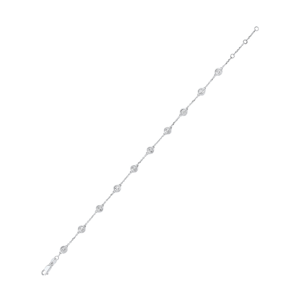 14Kt White Gold Diamond 1/4Ctw Bracelet