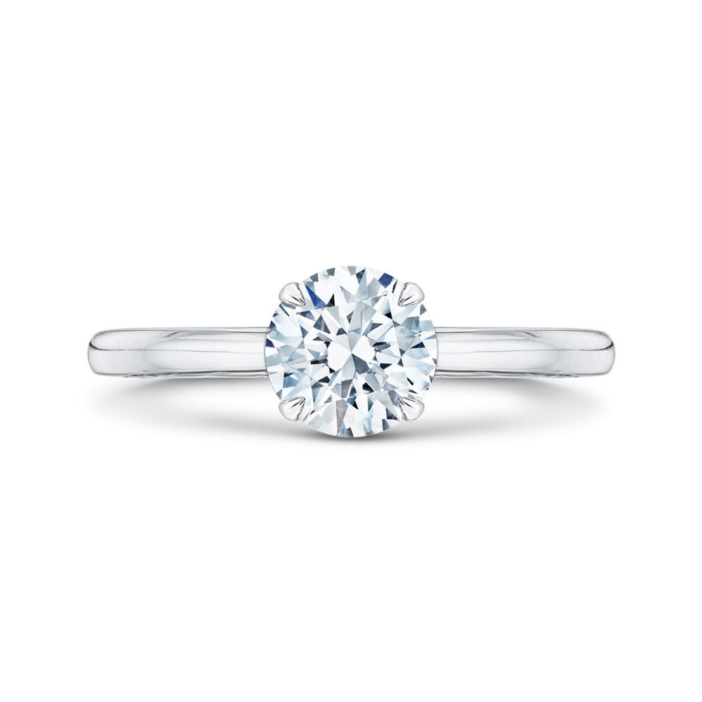 Diamond Solitaire Engagement Ring in 14K White Gold (Semi-Mount)