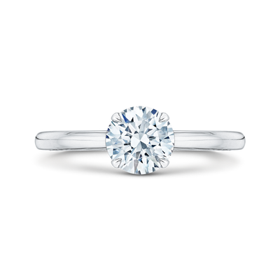 Diamond Solitaire Engagement Ring in 14K White Gold (Semi-Mount)