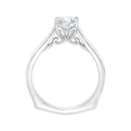 Diamond Solitaire Engagement Ring in 14K White Gold (Semi-Mount)