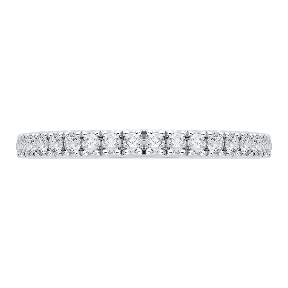 Diamond Wedding Band in 14K White Gold