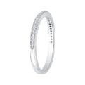 Round Diamond Half-Eternity Wedding Band in 14K White Gold