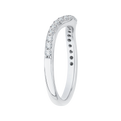 Round Diamond Half-Eternity Wedding Band in 14K White Gold