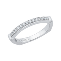 Round Diamond Wedding Band in 14K White Gold