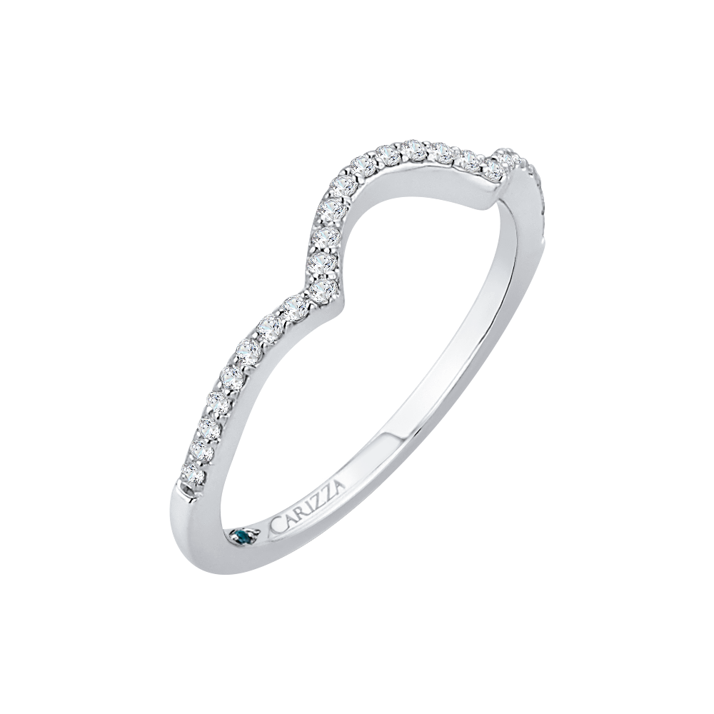 Diamond Wedding Band in 14K White Gold