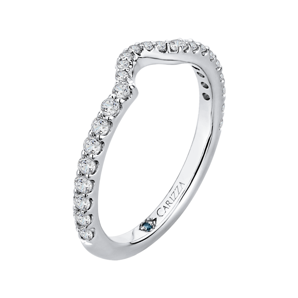 Diamond Wedding Band in 14K White Gold