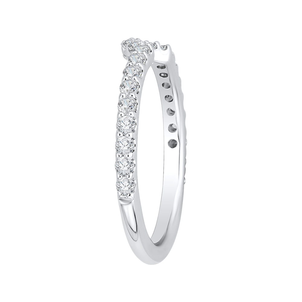 Diamond Wedding Band in 14K White Gold