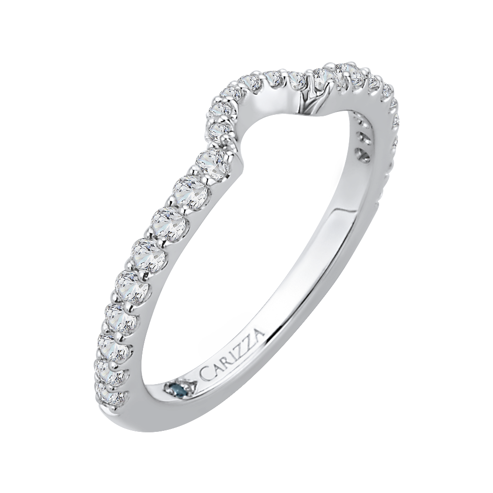 Diamond Wedding Band in 14K White Gold