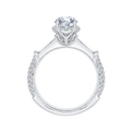 Diamond Engagement Ring in 14K White Gold (Semi-Mount)