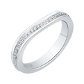 Round Diamond Wedding Band in 14K White Gold