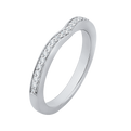 Half-Eternity Round Diamond Wedding Band in 14K White Gold