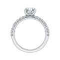 Round Diamond Engagement Ring in 14K White Gold (Semi-Mount)