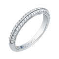 Round Diamond Wedding Band in 14K White Gold