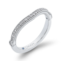 Round Diamond Wedding Band in 14K White Gold