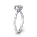 Round Diamond Classic Engagement Ring in 14K White Gold (Semi-Mount)