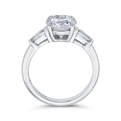 Round Diamond Classic Engagement Ring in 14K White Gold (Semi-Mount)