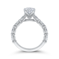 Diamond Engagement Ring in 14K White Gold (Semi-Mount)