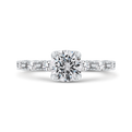 Diamond Engagement Ring in 14K White Gold (Semi-Mount)