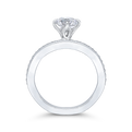 Round Diamond Engagement Ring in 14K White Gold (Semi-Mount)