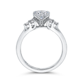 Round Diamond Classic Engagement Ring in 14K White Gold (Semi-Mount)