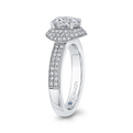 Diamond Engagement Ring in 14K White Gold (Semi-Mount)