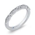 Round Diamond Wedding Band in 14K White Gold