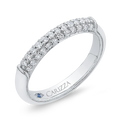 Round Diamond Wedding Band in 14K White Gold