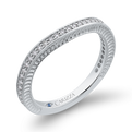 Round Diamond Wedding Band in 14K White Gold