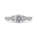 Diamond Engagement Ring in 14K White Gold (Semi-Mount)