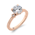 Diamond Engagement Ring in 14K Rose Gold (Semi-Mount)