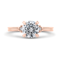 Diamond Engagement Ring in 14K Rose Gold (Semi-Mount)