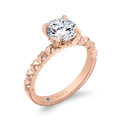 Diamond Engagement Ring in 14K Rose Gold (Semi-Mount)