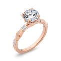 Diamond Engagement Ring in 14K Rose Gold (Semi-Mount)