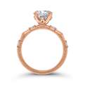 Diamond Engagement Ring in 14K Rose Gold (Semi-Mount)