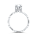 Diamond Classic Engagement Ring in 14K White Gold (Semi-Mount)