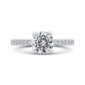 Diamond Classic Engagement Ring in 14K White Gold (Semi-Mount)