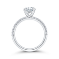 Diamond Classic Engagement Ring in 14K White Gold (Semi-Mount)