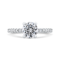 Diamond Classic Engagement Ring in 14K White Gold (Semi-Mount)