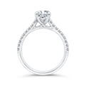 Diamond Classic Engagement Ring in 14K White Gold (Semi-Mount)